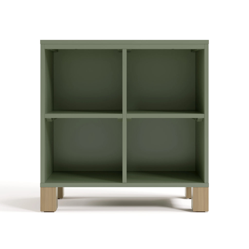 Storkcraft California Cube Organizer Children's Bookcase, Blush with Driftwood