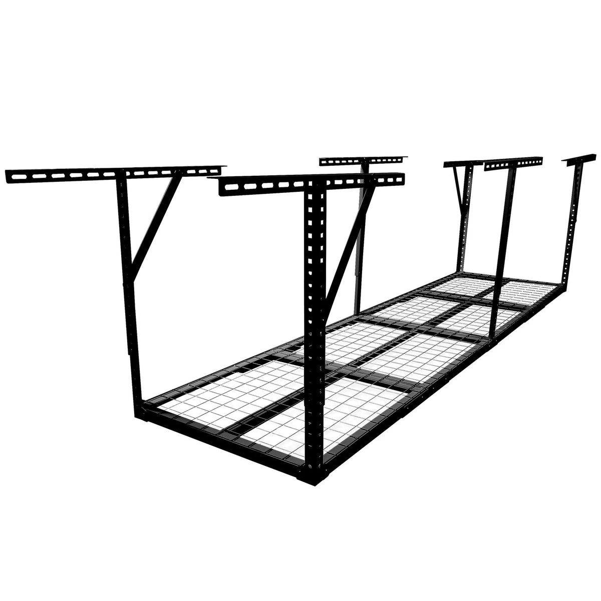 2x8FT Overhead Garage Storage Rack,Adjustable Storage Organization System,Heavy Duty Metal Garage Ceiling Storage Racks,450lbs Weight Capacity