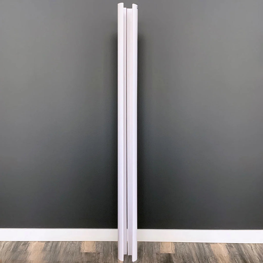 5" x 94" PVC Lally Column Cover with Standard Cap & Base (Wraps round columns up to 4" in diameter)