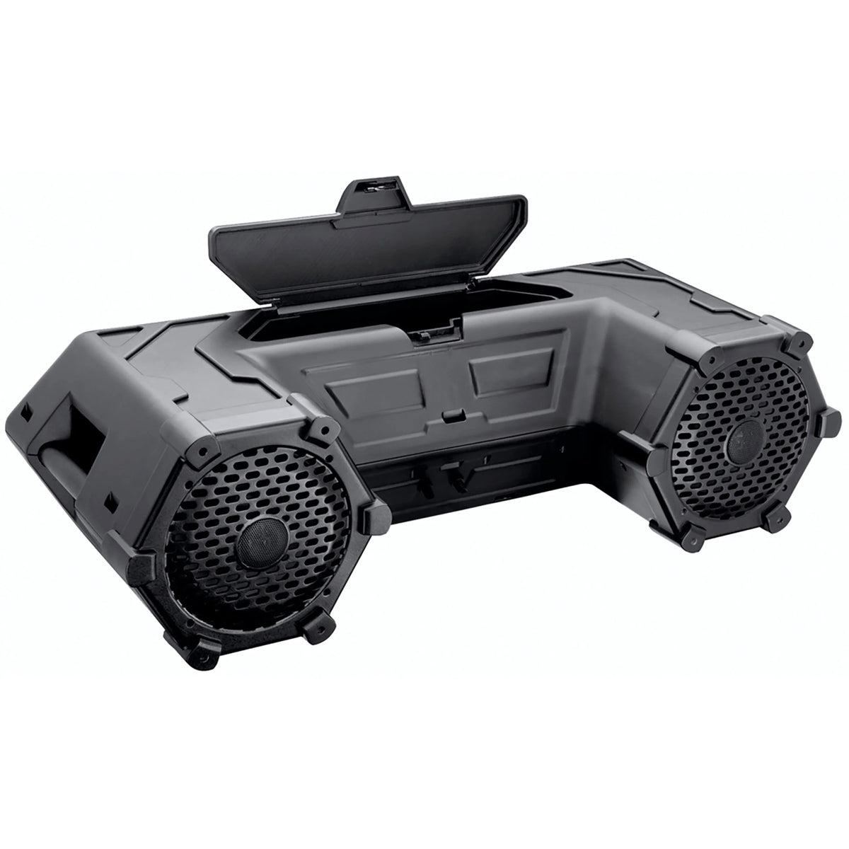 Planet Audio PATV85 ATV UTV Speaker System - 8 Inch Full Range Speakers, 1.5 Inch Tweeters, IPX5 Weatherproof, Bluetooth Audio, Built-in Amplifier, Built-in LED Lightbar, Hook Up To Stereo