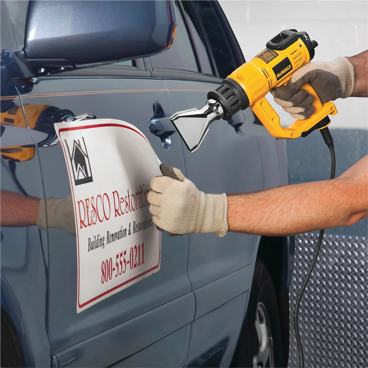 DEWALT Heat Gun with LCD Display & Hard Case/Accessory Kit (D26960K),Yellow
