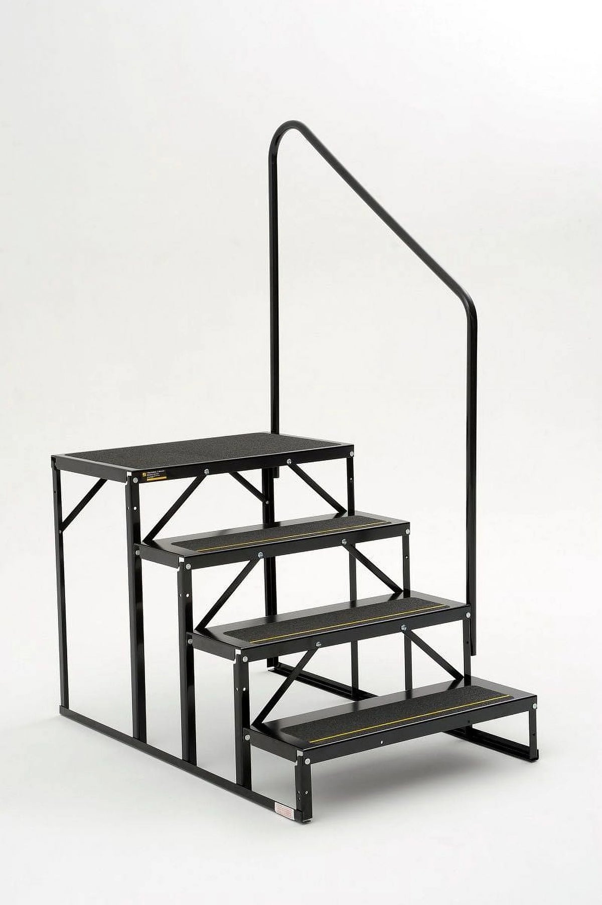 Stromberg Carlson EHS-103-R - Econo Porch 27"W x 9"D x 7"R Steel Black Park Model 3 Entry Steps