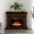 Tresanti Norah 52.9' Mantel with Corner Extension and ClassicFlame Electric Fireplace
