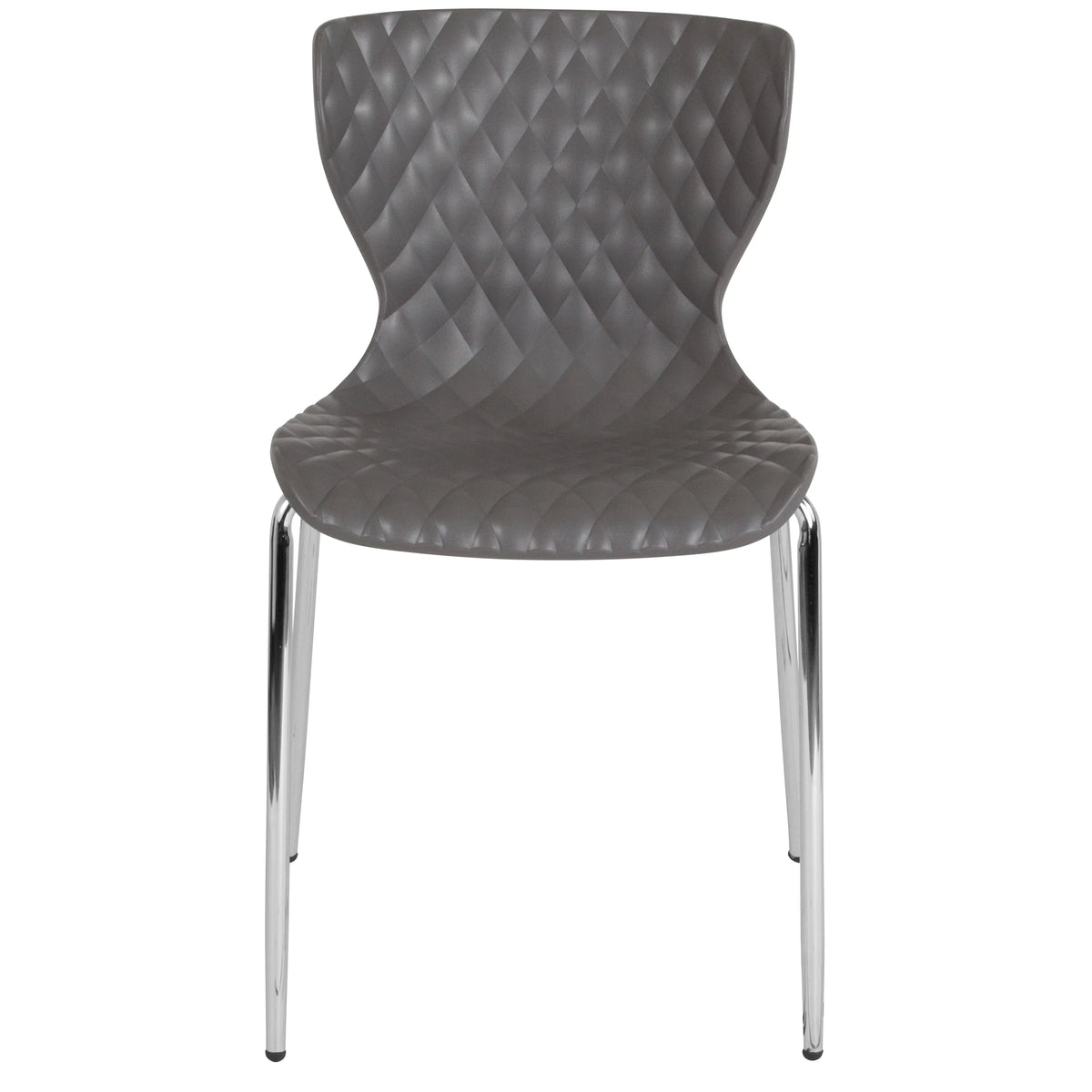 Flash Furniture 4 Pack Lowell Contemporary Design Orange Plastic Stack Chair