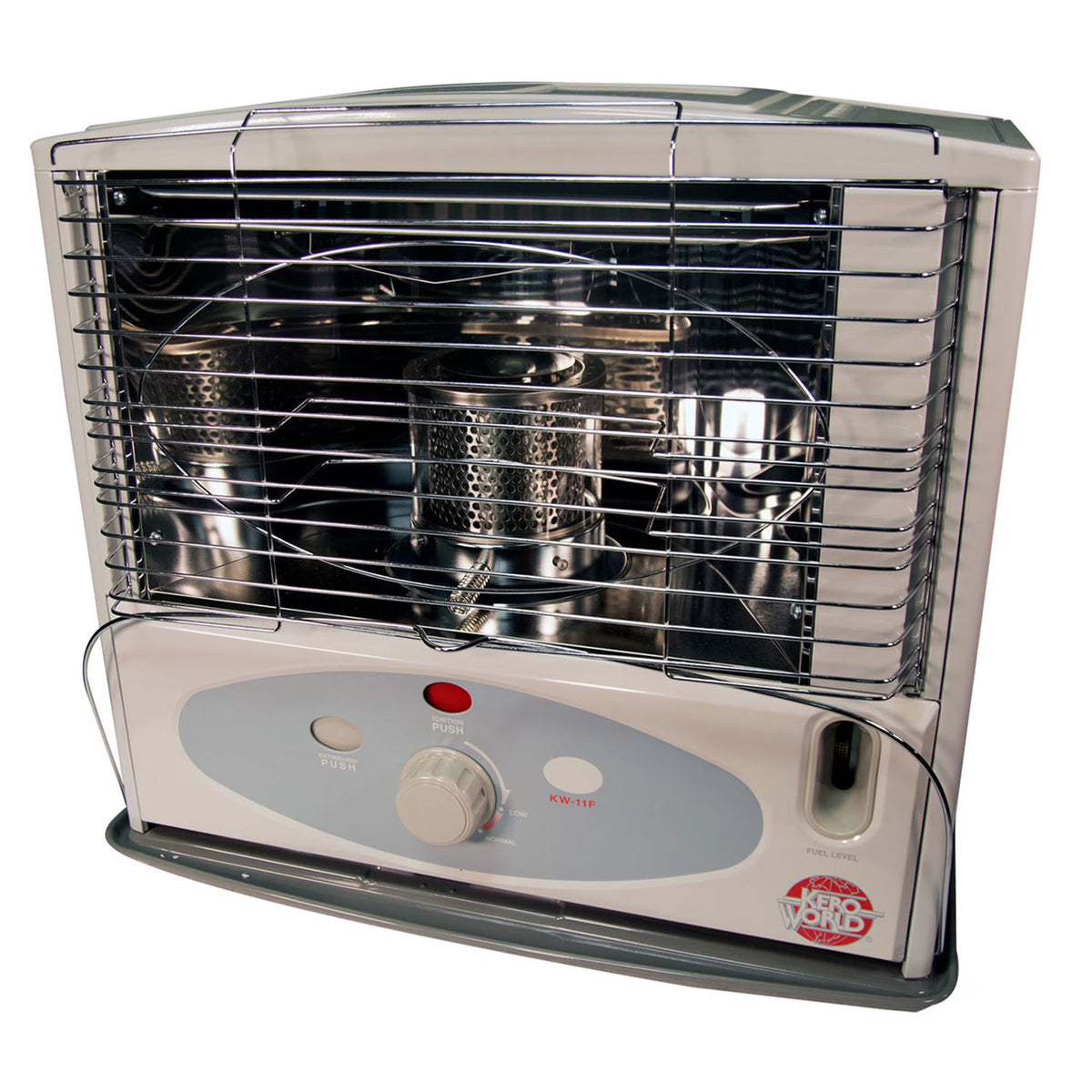 Kero World 10,000 BTU Kerosene Wick Heater with Sure-Seat Chimney System