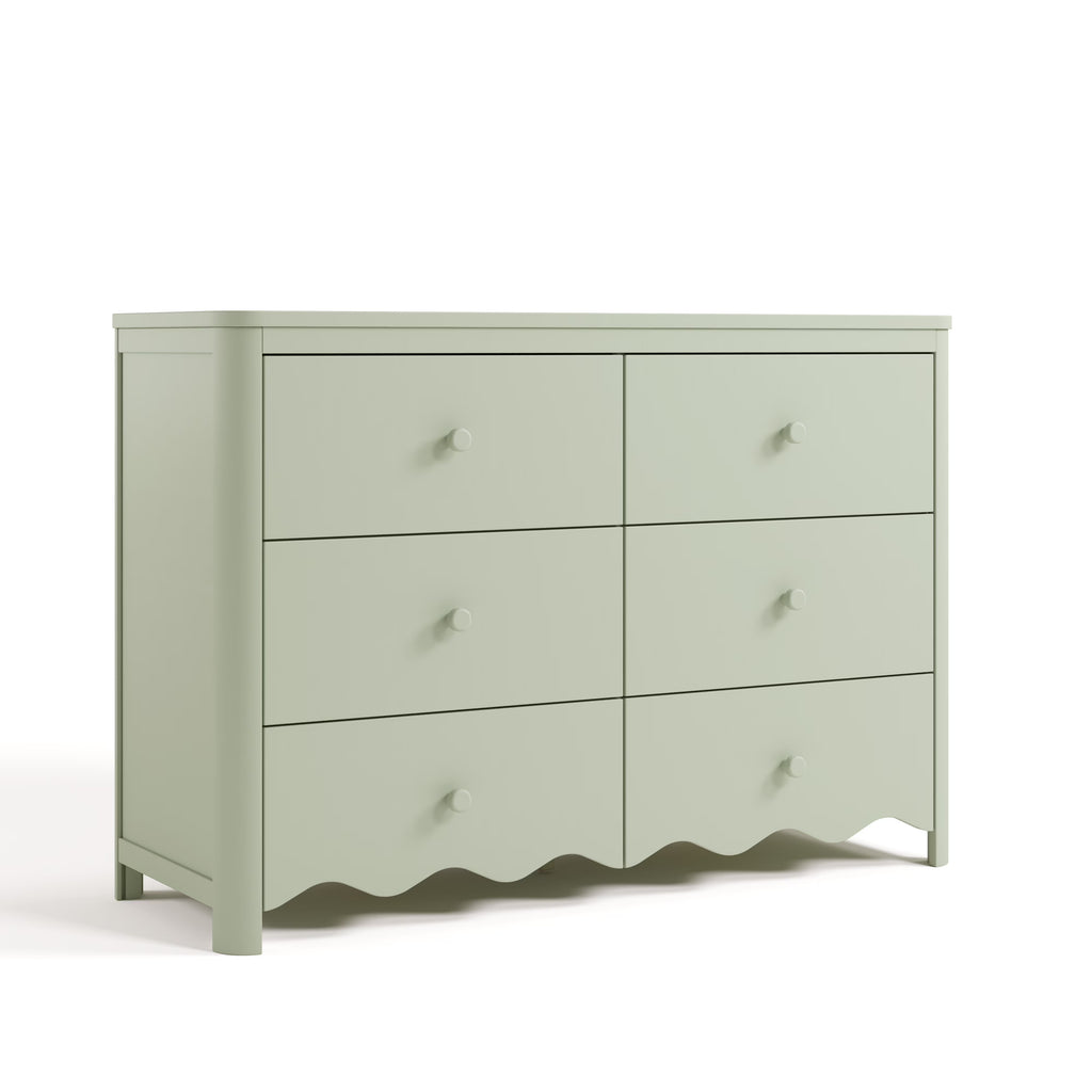 Storkcraft Casablanca 6 Drawer Nursery Dresser, Sage