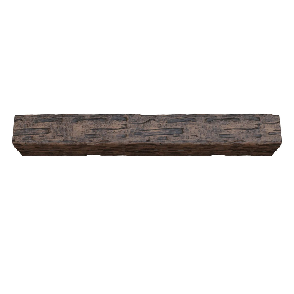 Ekena Millwork 3 1/2"W x 3 1/2"H x 120"L 3-Sided (U-Beam) Salvaged Timber HeritageTimber Faux Wood Ceiling Beam, Kona Brown