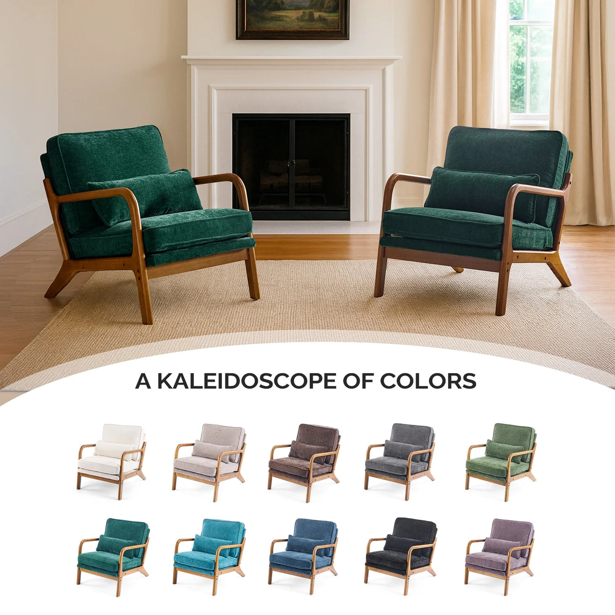 Ktaxon Accent Chair Corduroy Upholstered Armchair, Reading Club Chair with Pillow and Solid Wood Frame for Living Room Bedroom Furniture Off White