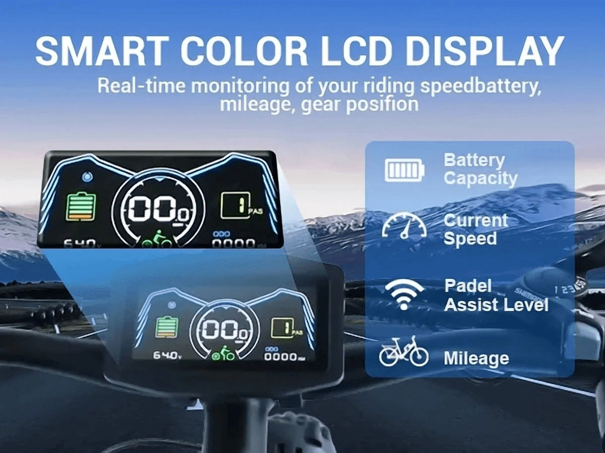 60V 25AH Battery Electric Bike for Adults,5000W Peak Dual Motor Ebike,AWD 21-Speed 50MPH Mountain Snow E-Bike with 26" x 4.0 Fat Tire, Long Range Mountain Dirt Bike for Off-Road Snow Sand