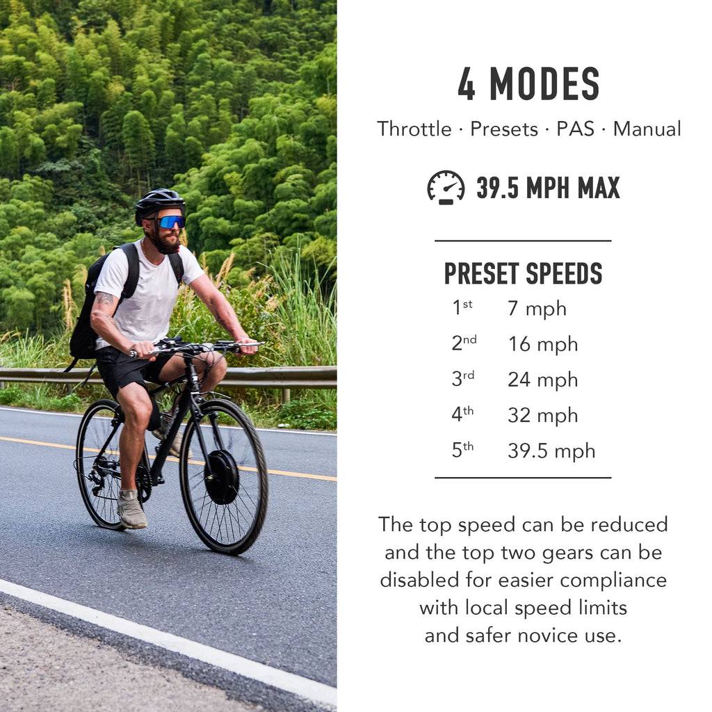 Viribus Electric Bike Conversion Kit 26" Rear Wheel 1000W Hub Motor LCD eBike DIY Set