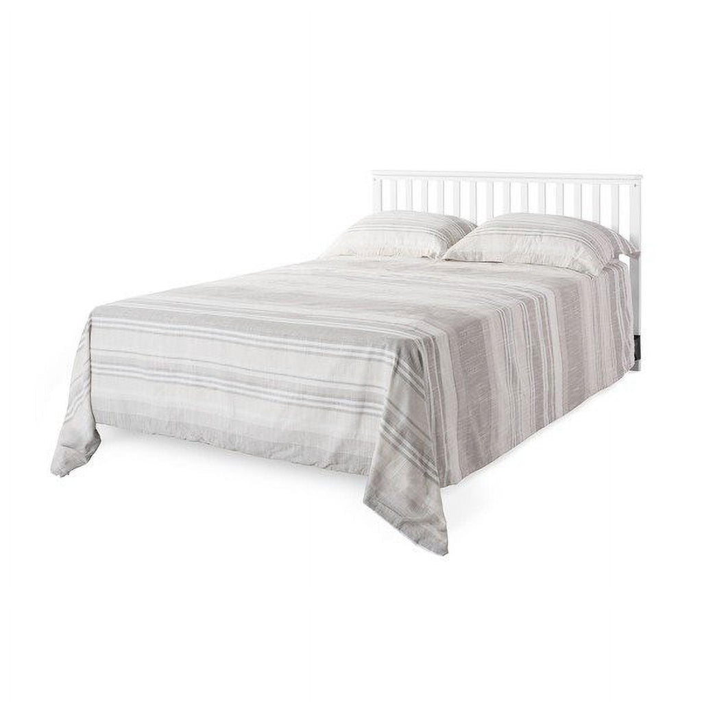 Child Craft London 4-in-1 Convertible Crib. Baby Crib Converts to Day Bed. Toddler Bed and Full Size Bed. 3 Adjustable Mattress Positions. Non-Toxic. Baby Safe Finish (Matte White)