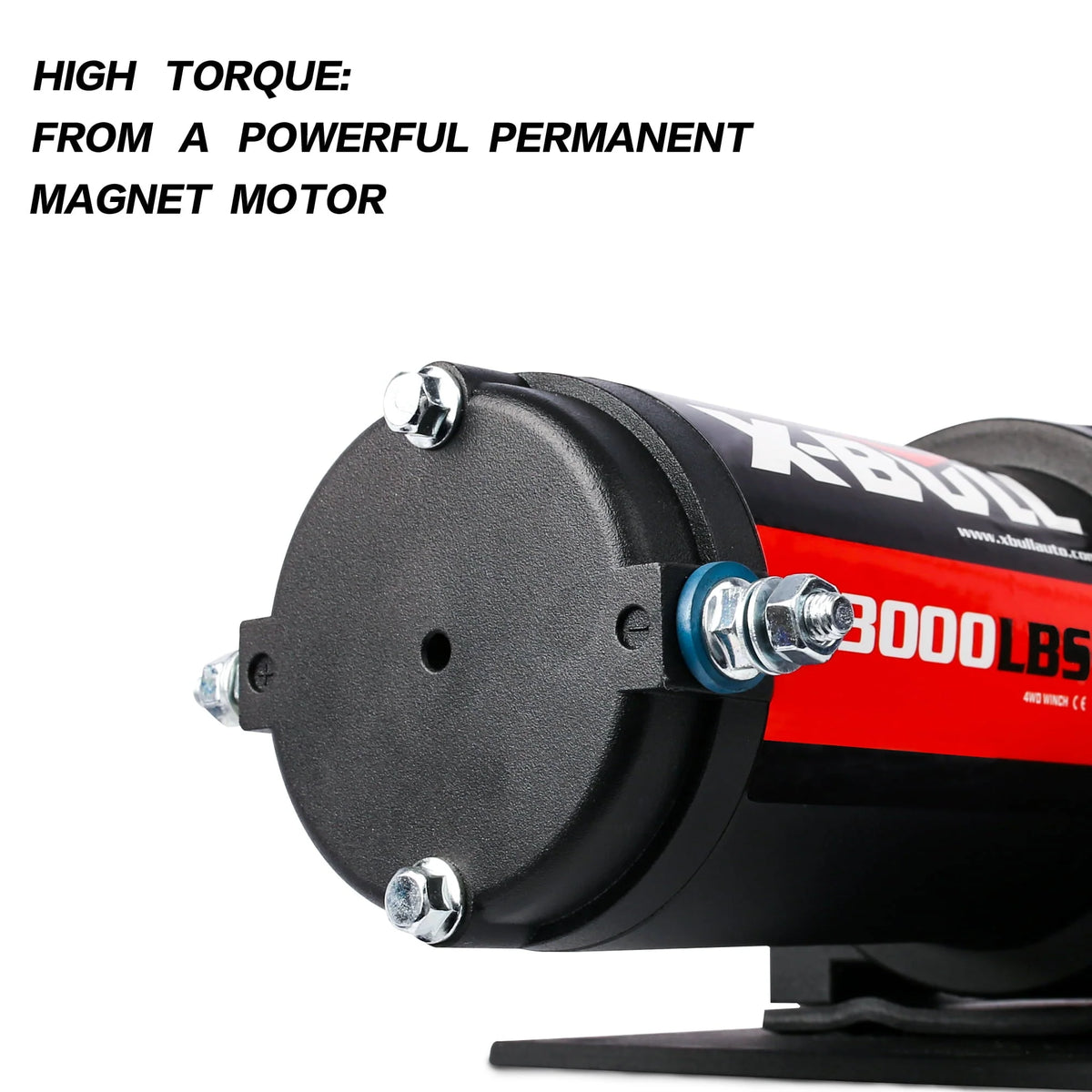 X-BULL 12V 3000LBS Electric Winch Synthetic Rope Electric Winch for Towing ATV/UTV Off Road