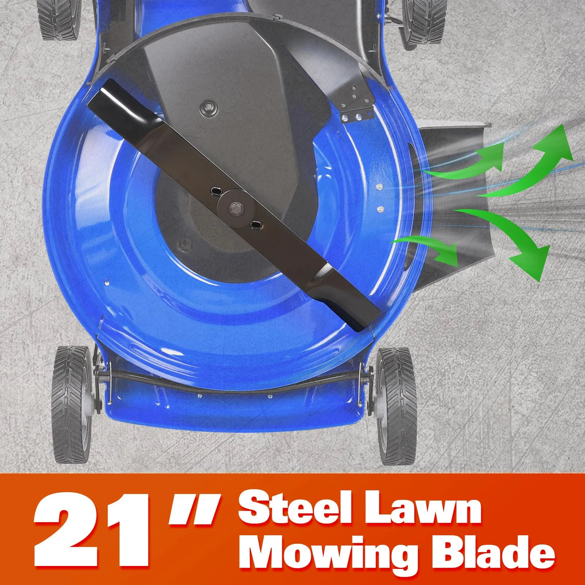 Anlibatt 21 Inch Gas Lawn Mower, Gasonline Lawnmower Walk-Behind Push Mowers With Bagging 201cc 5.7HP 4-Cycle OHV Engine, Adjustable Cutting Height Gas Powered Lawnmower