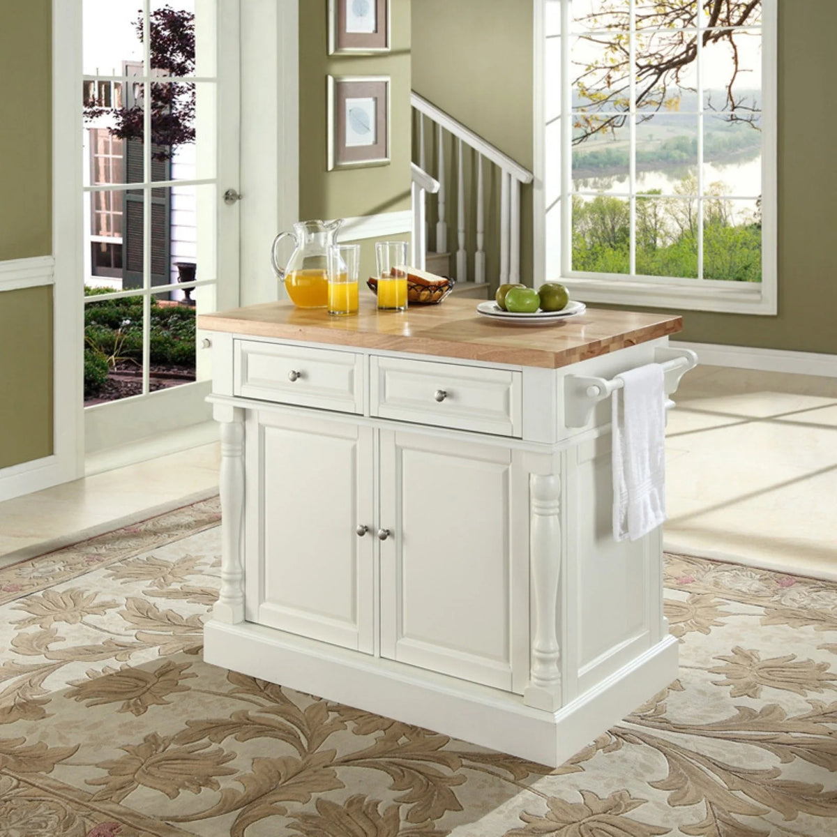 Crosley Butcher Block Top Kitchen Island