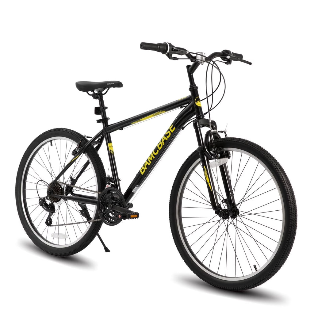 Hiland 26 27.5 29 Inch Mountain Bike, Mens Womens MTB with 21 Speeds, High-Tensile Steel Frame, V Brake, Hardtail Bicycle for Adults