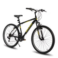 Hiland 26 27.5 29 Inch Mountain Bike, Mens Womens MTB with 21 Speeds, High-Tensile Steel Frame, V Brake, Hardtail Bicycle for Adults