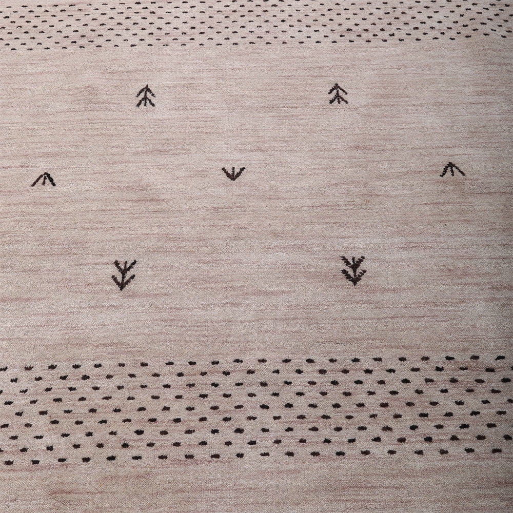Rugsotic Carpets Handmade Rugs Hand Knotted Loom Rectangle 3'x5' Orange Wool for Indoor Use