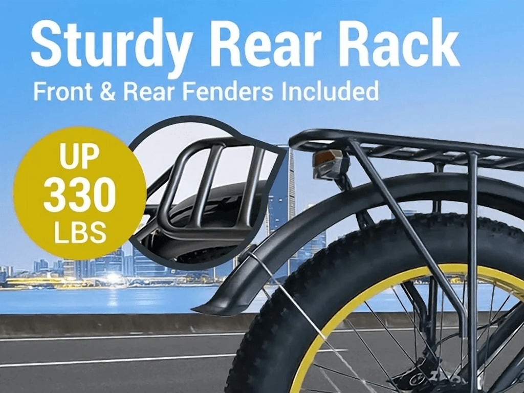 (US in Stock) 5000W Peak Dual Motor Electric Bike for Adults , 60V 25AH Removable Battery Ebike , 50MPH AWD 21-Speed Mountain Snow E-Bike with 26" x 4.0 Fat Tire, Long Range Mountain Off-Road EBikes