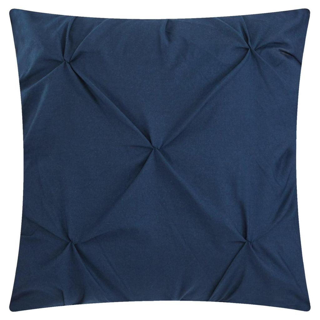 Chic Home Valentina 10-Piece Solid Color Comforter Set. King. Navy