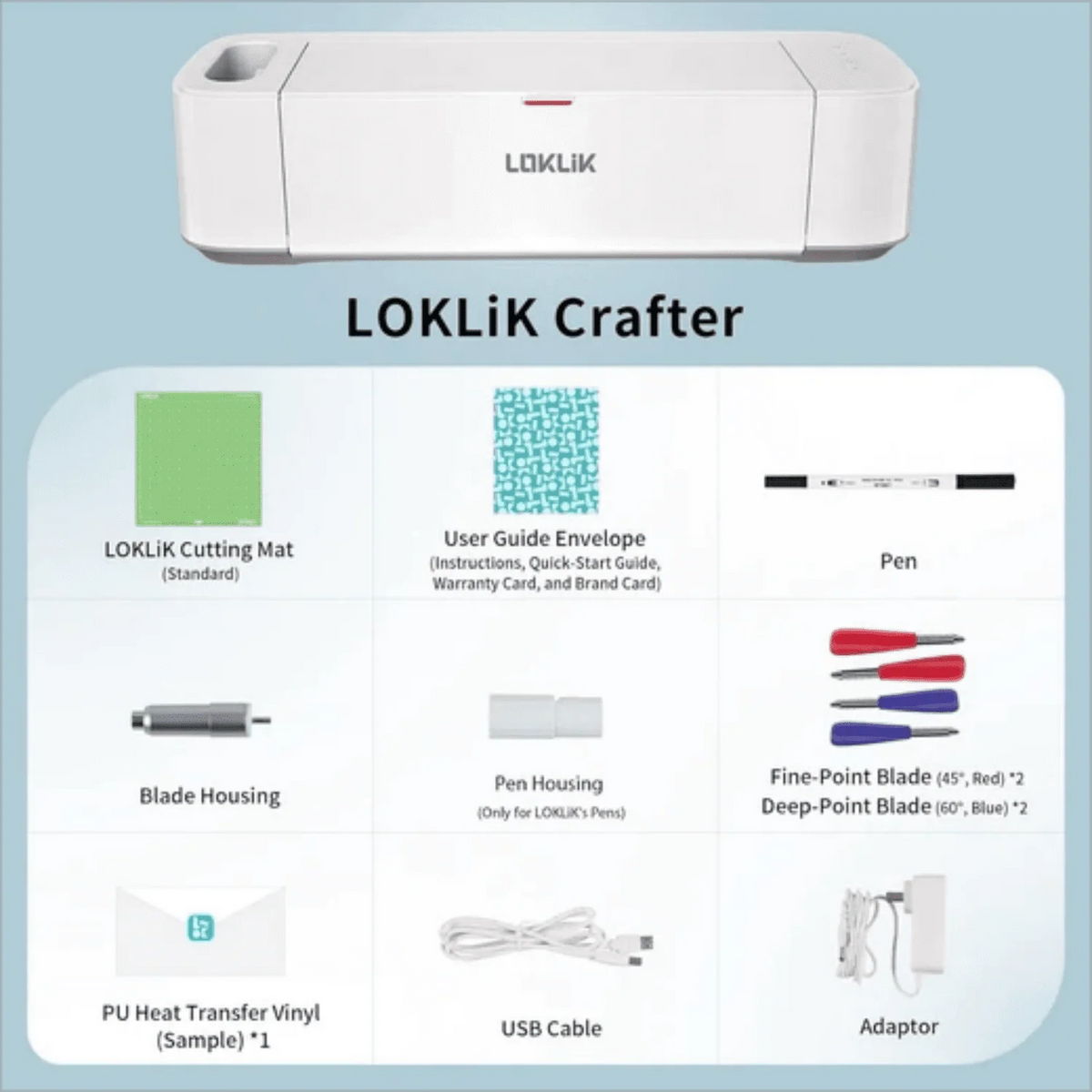 HTVRONT by LOKLiK DIY Cutting Machine for All Vinyl Crafts w/ Bluetooth & USB for Windows & Mac Vinyl Cutter Machine for Cricut Vinyl