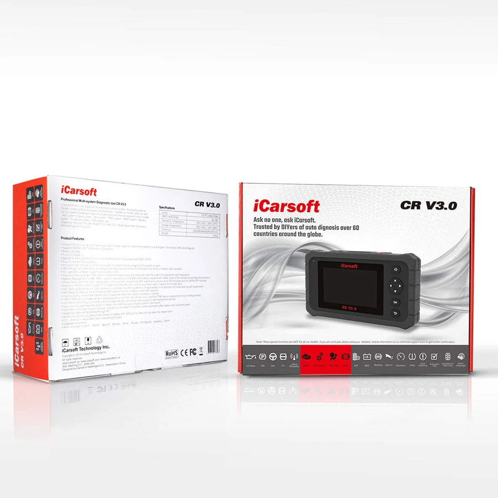 Icarsoft CRV3.0 Automotive Diagnostic Tool with Code Reader, Android OS, Touch Screen