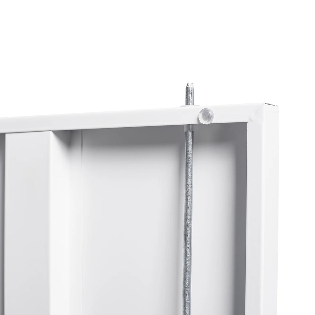 Metal Storage Cabinet with Locking Doors and Adjustable Shelf, Folding Filing Storage Cabinet, Rolling Storage Locker Cabinet for Home Office,School,Garage, White