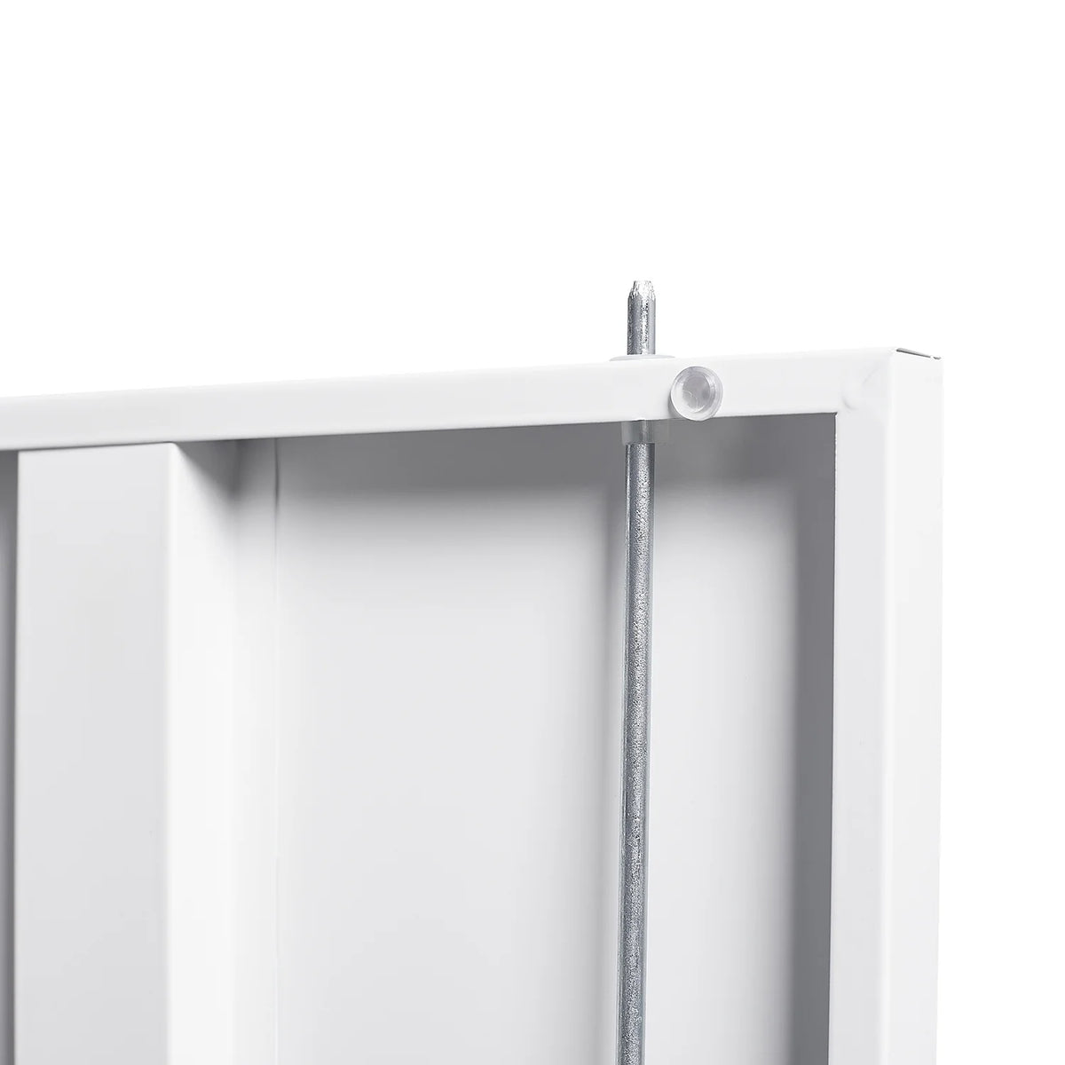 Metal Storage Cabinet with Locking Doors and Adjustable Shelf, Folding Filing Storage Cabinet, Rolling Storage Locker Cabinet for Home Office,School,Garage, White