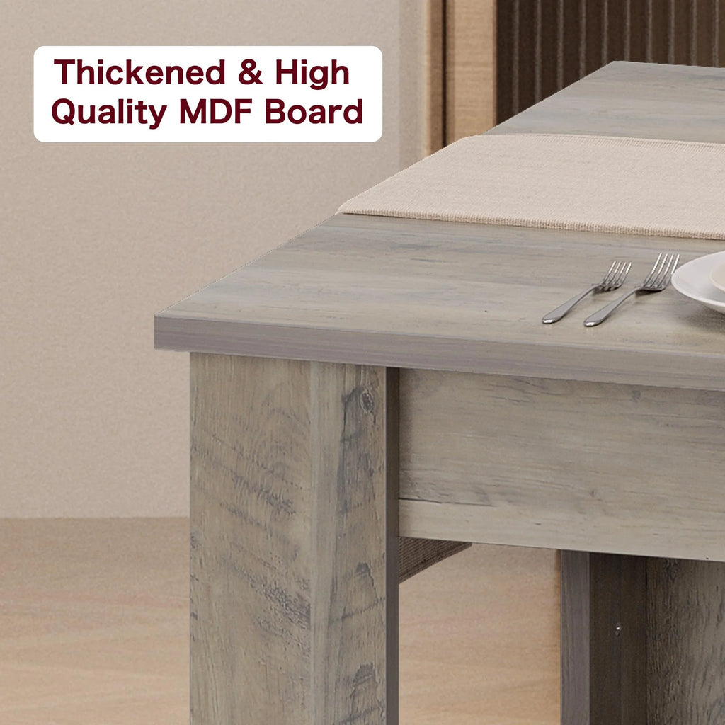 Dining Table for 4-6,63-inch Dining Tables for 4,Farmhouse Kitchen Table with Large Tabletop,Rectangular Dining Room Table,Kitchen Dining Table Dinner Table for Kitchen,Living Room��Only table��