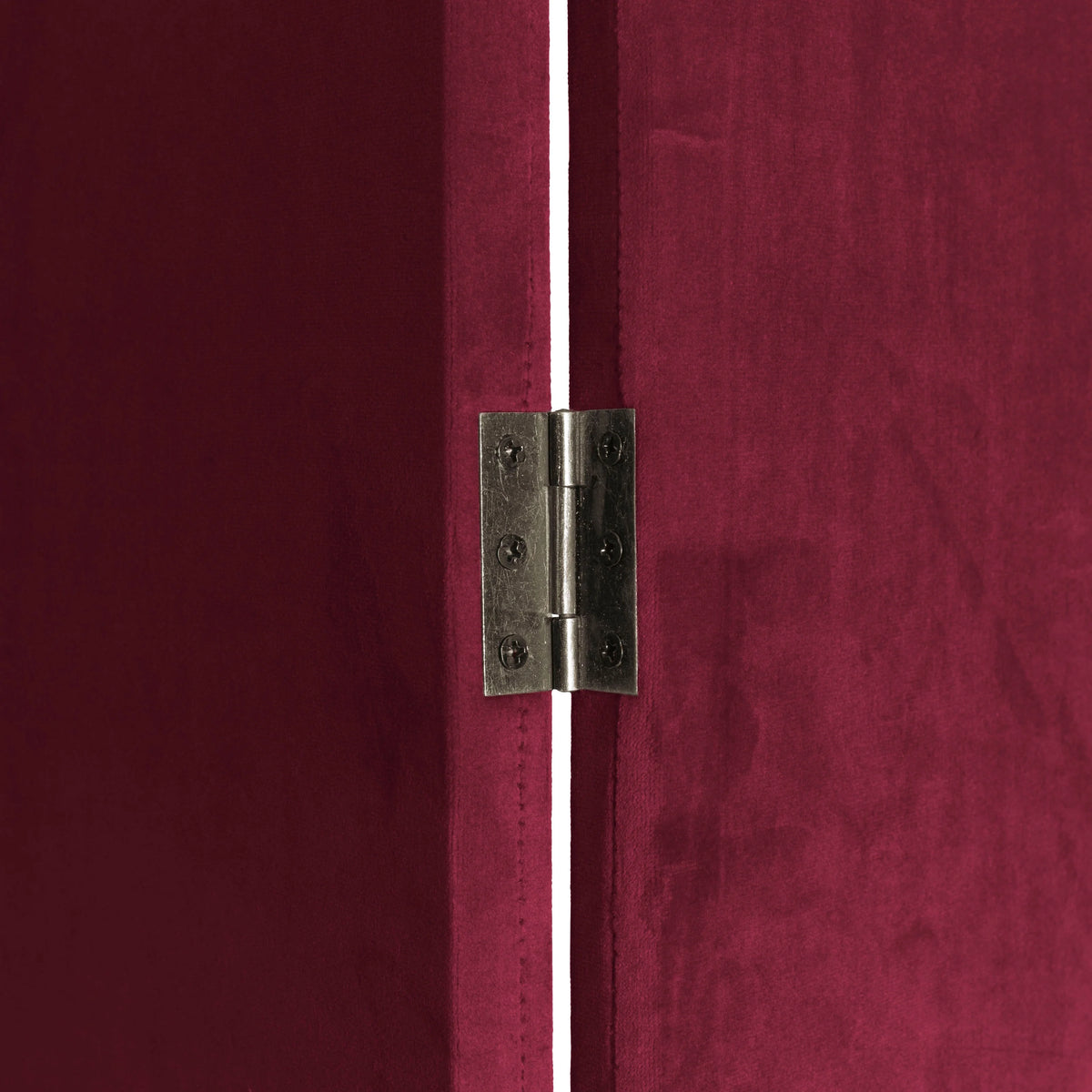 6 ft. Classic Arch Velvet Room Divider Lilac 3 Panel