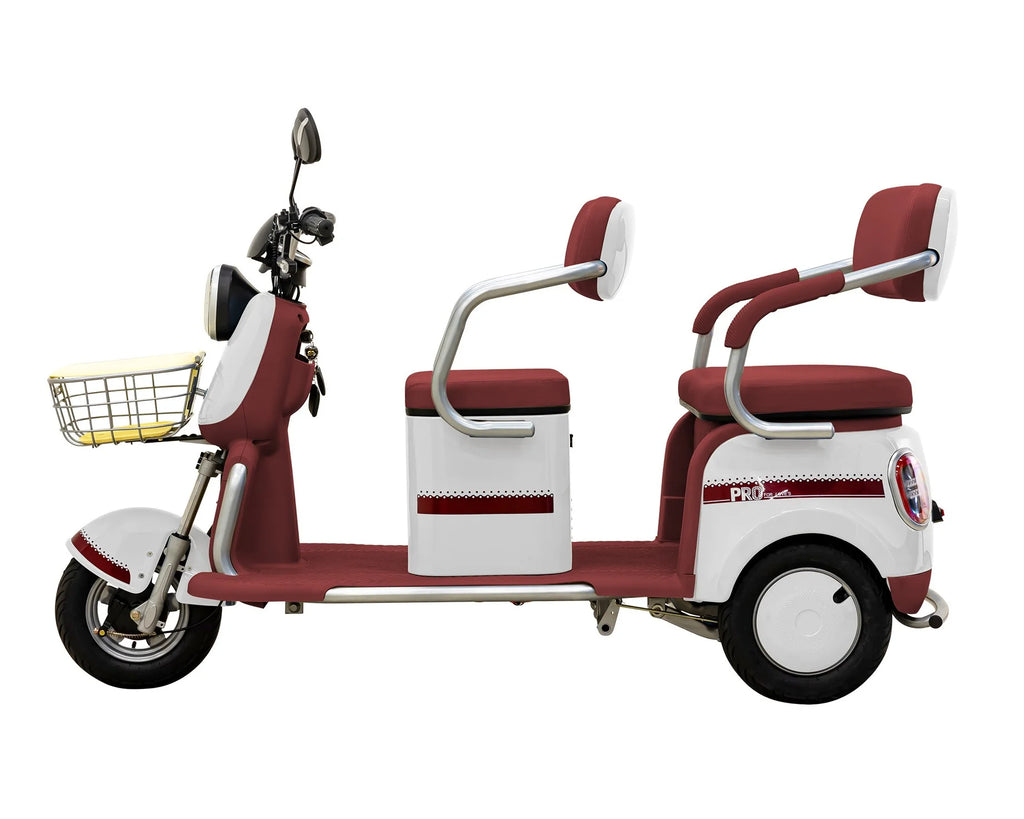 Massimo MGC E-Trike 3-Wheel Electric Cart �C 17 MPH, 2-Seater Adult Scooter �C Blue