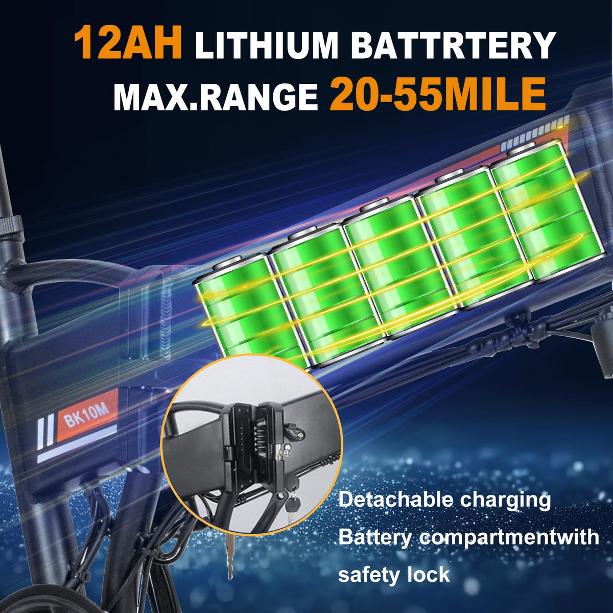 COLORWAY 750W Electric Bike for Adults , 20X4.0" Electric Bicycles with 36V/12AH Removable Battery E Bikes