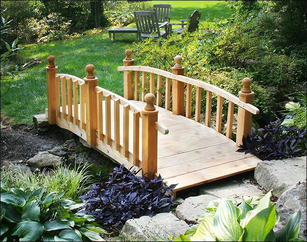 10' Red Cedar Limerick Picket Rail Bridge