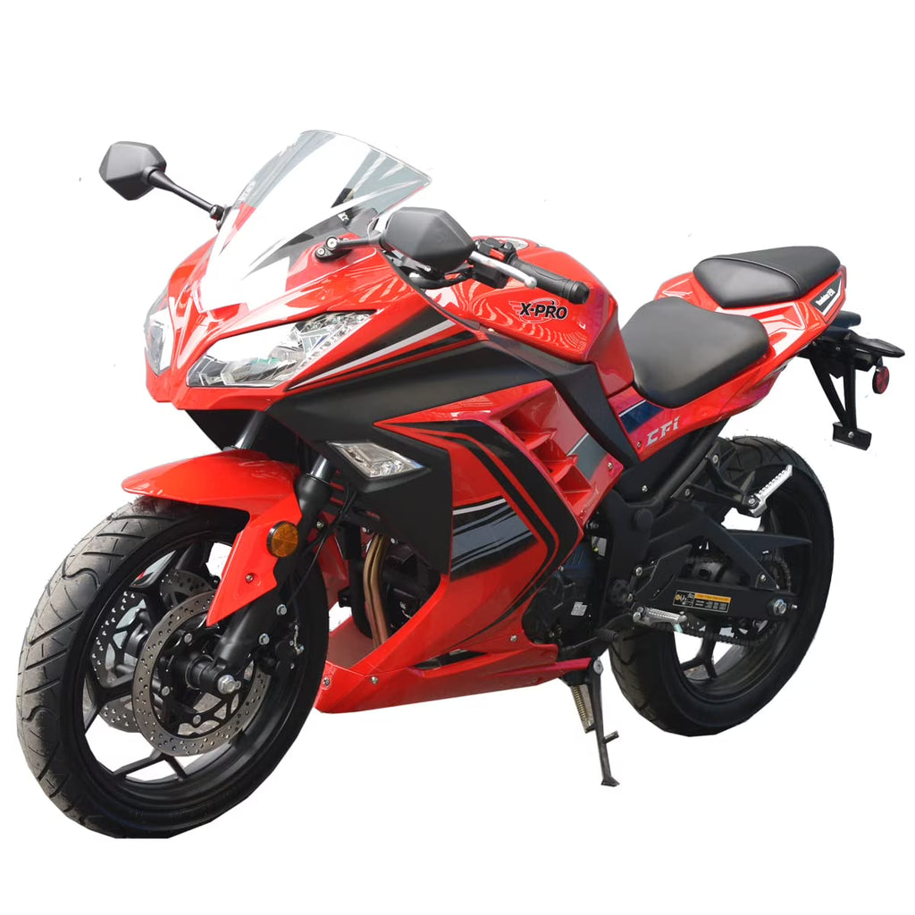 X-Pro Brand New 250cc EFI Fuel Injection Dirt Bike Motorcycle Street Bike, 6 Manual Transmission Electric Start 17" Wheels Assembled in Crate