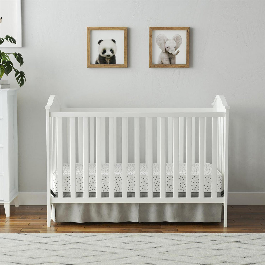 Baby Relax Adele 3-in-1 Convertible Crib. White
