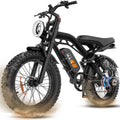MA-L 1500W Peak Electric Bike for Adults, 48V 15Ah Battery, 20" x 4" Snow Fat Tire, Full Suspension, Shimano 7-Speed, E-Mountain Bike, UL2849
