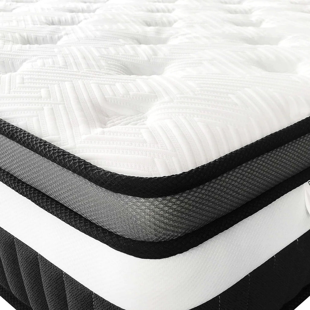Queen Size Mattress in a Box, 14 Inch Gel Memory Foam Mattress for Cool Night & Pressure Relief, Medium Plush Feel with Motion Isolating, Breathable Fabric