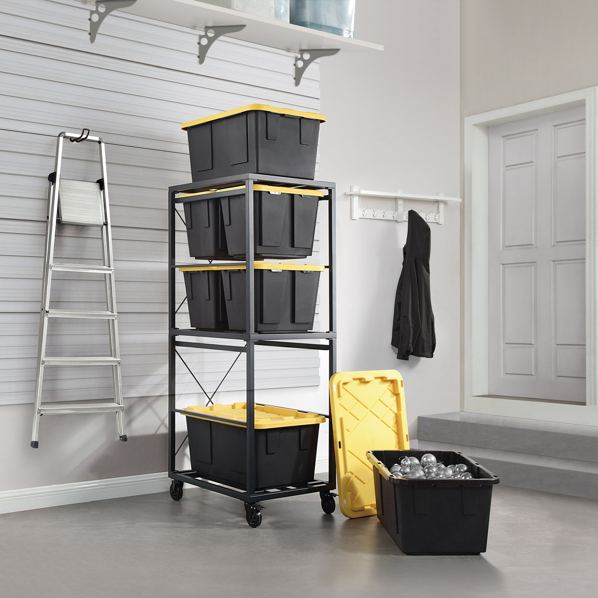 Gorilla Rack 5-tier Rolling Bin Organizer