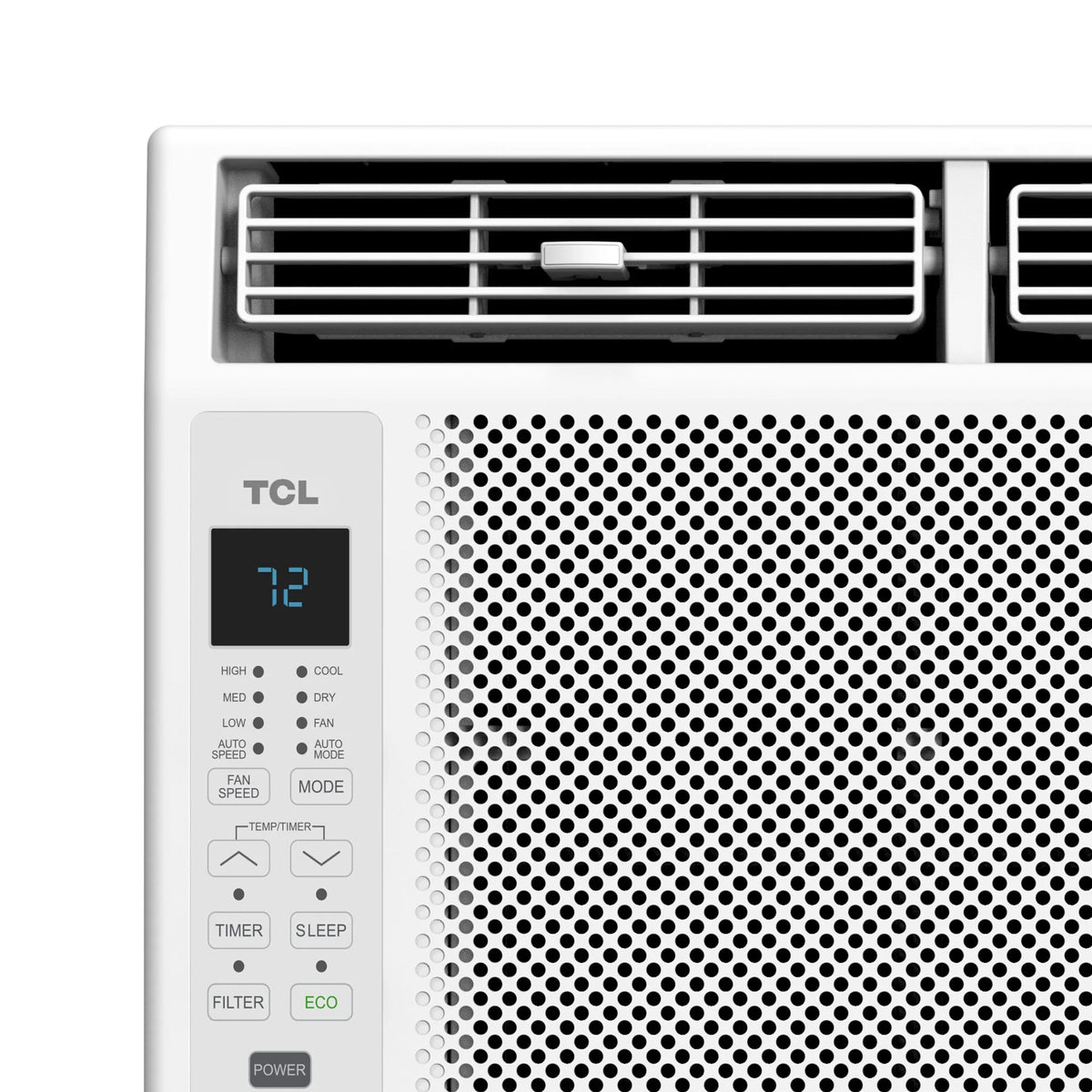 TCL 5,000 BTU Window Air Conditioner, Fan & Dehumidifier, 150 Sq. Ft., Remote Control, Easy-to-Use, Reusable Filter, Compact, Quiet, White, W5W3M