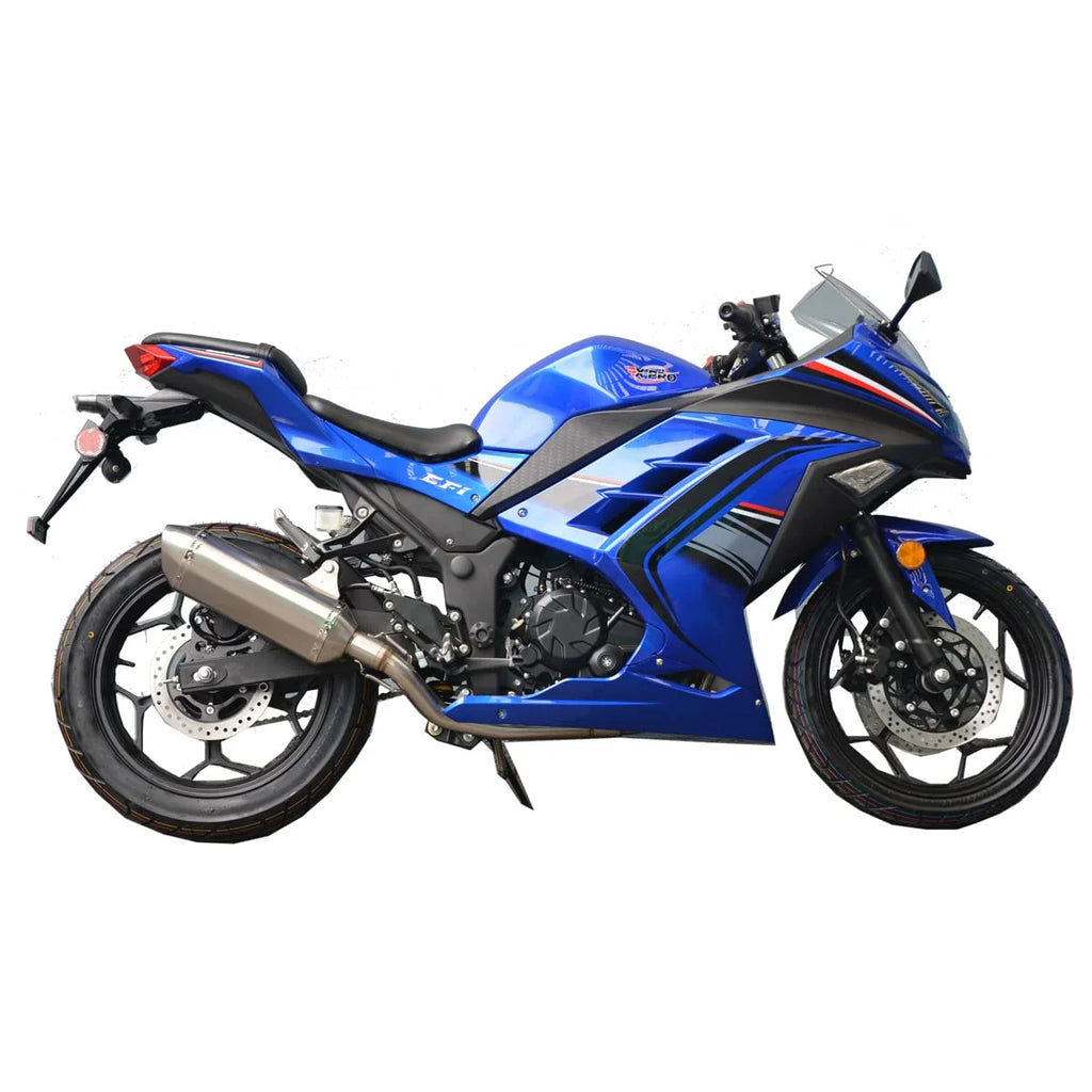X-Pro Brand New 250cc EFI Fuel Injection Dirt Bike Motorcycle Street Bike, 6 Manual Transmission Electric Start 17" Wheels Assembled in Crate