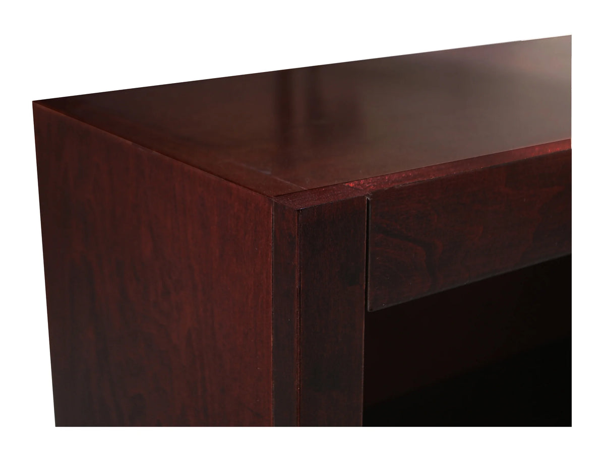 Concepts in Wood 12 Shelf Double Wide Wood Bookcase, 84 inch Tall - Oak Finish