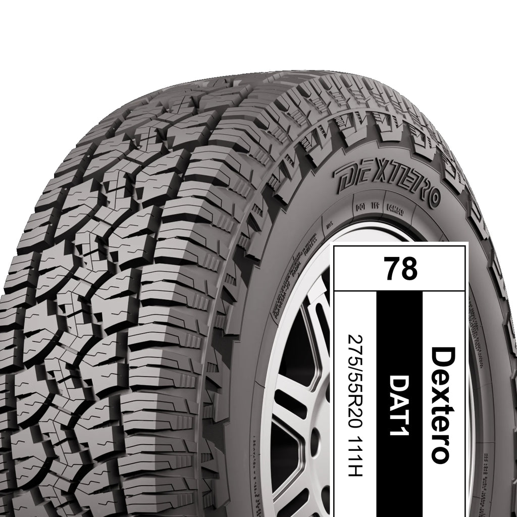 Dextero All Terrain DAT1 P275/55R20 111H Fits: 2007-08 Toyota Tundra Limited, 2021 Toyota Tundra TRD Sport Premium
