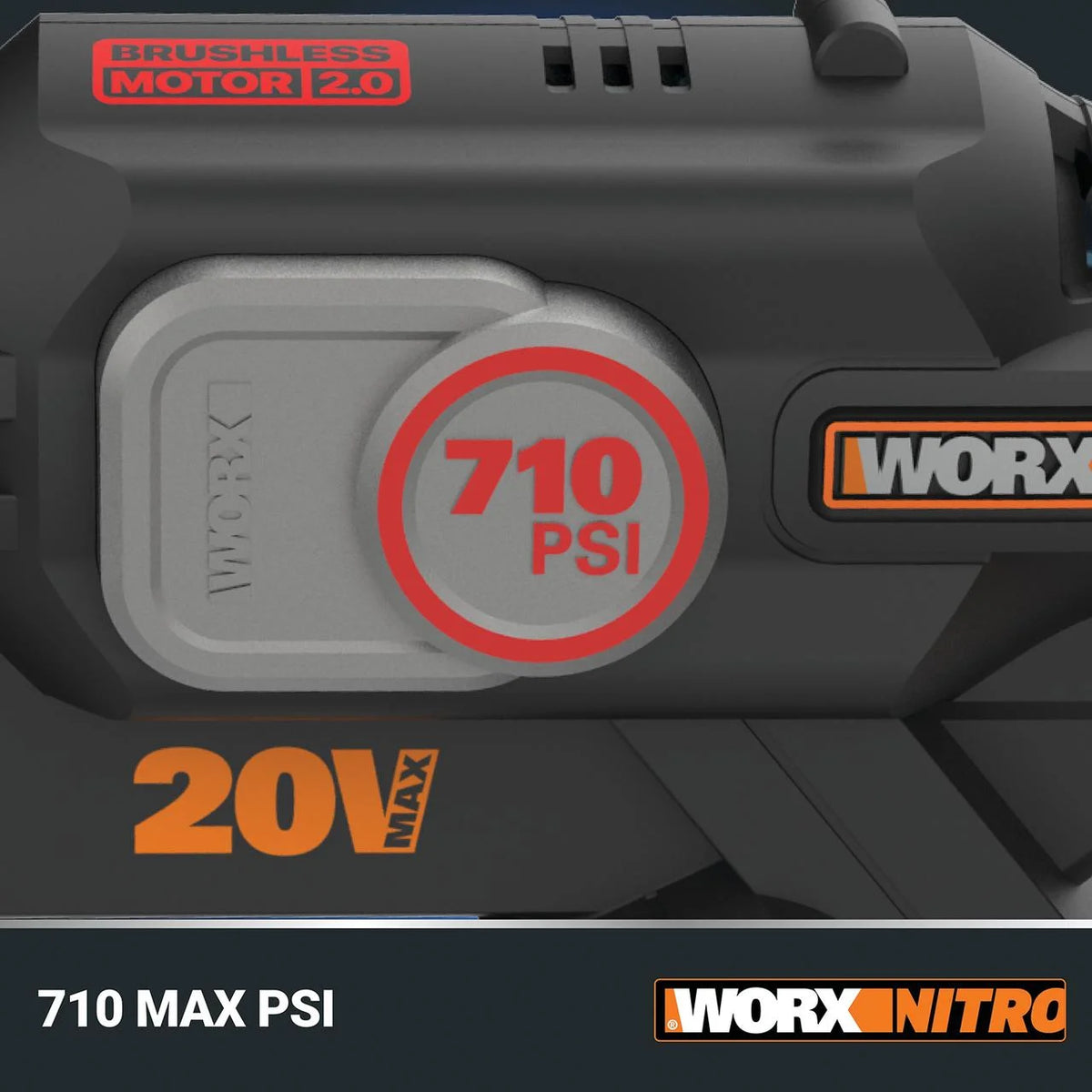 Worx Nitro 710 MSI 20V Brushless Hydro shot Plus Portable Power Cleaner