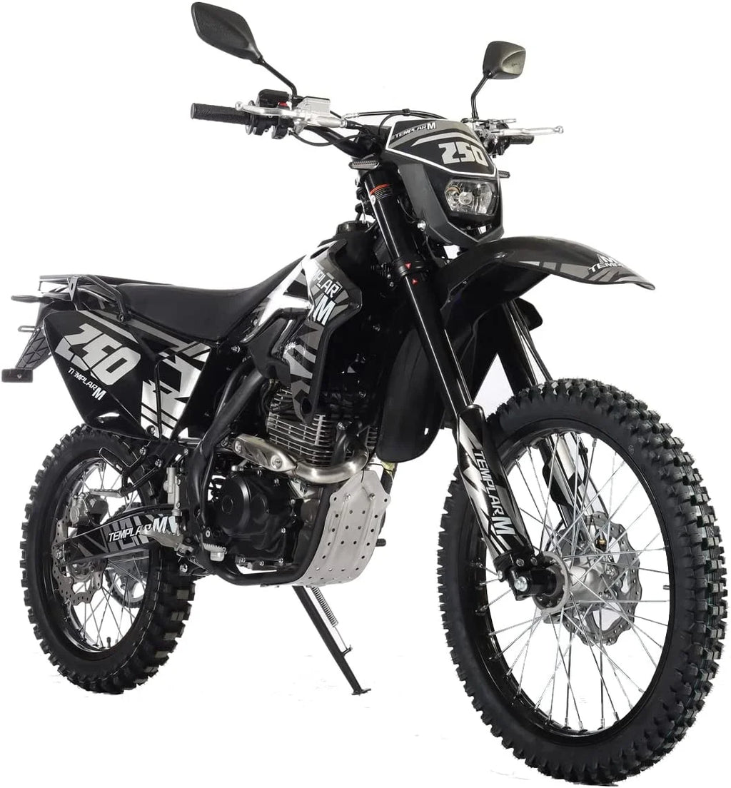X-Pro Templar M 250cc Gas Dirt Bike with Zongshen Engine 5 Speed Pit Bikes Adult Pitbike, Big 21"/18" Wheels!