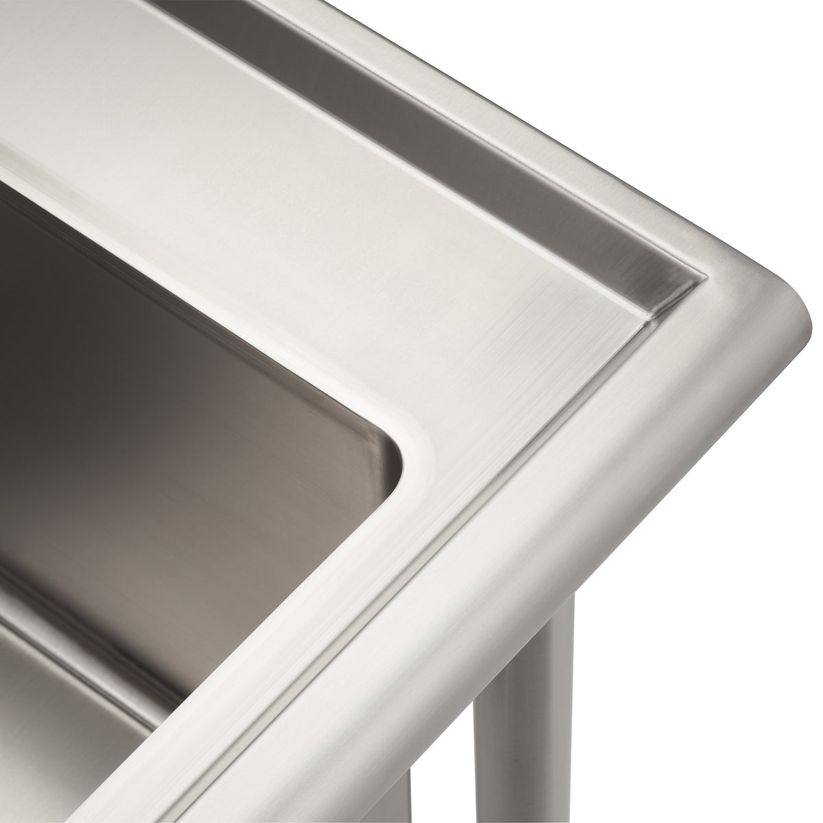 TRINITY 32' x 16' Stainless Steel Utility Sink with Pull-out Faucet