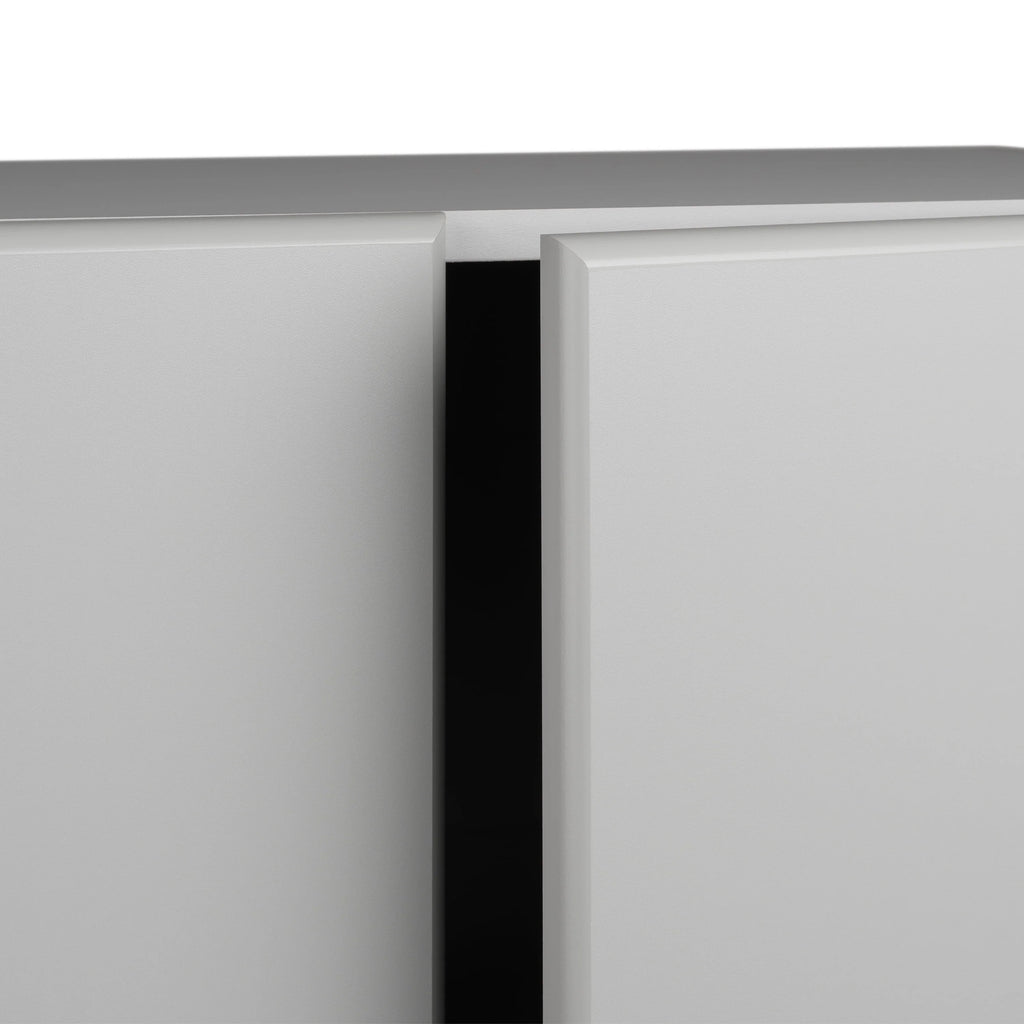 Prepac Elite 2 Door Standing Storage Cabinet, Light Gray