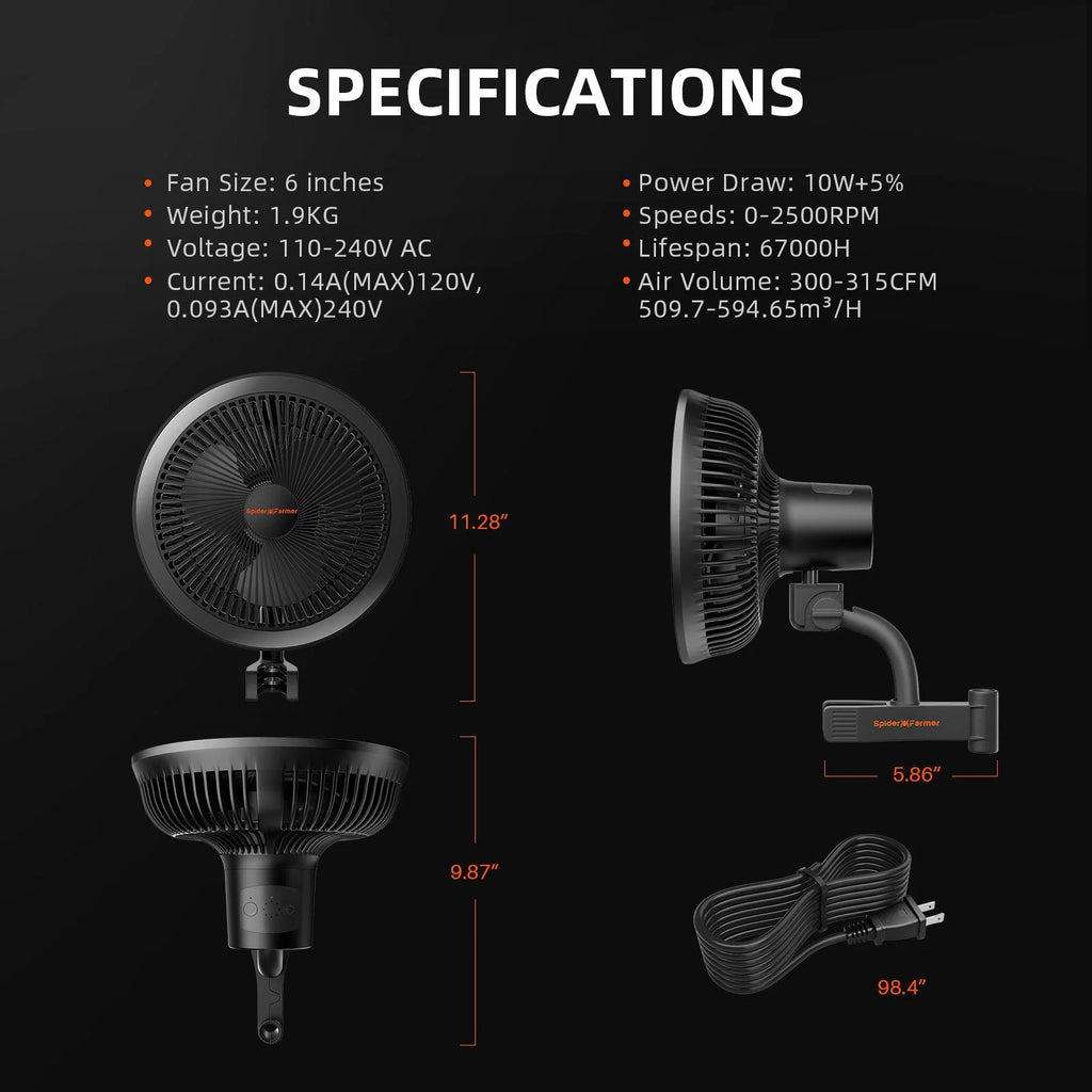 2025 Spider Farmer 2��x2�� Smart Complete Grow Tent KitحSF1000 301H EVO Full Spectrum LED Grow Lightح4�� Ventilation System with Speed ح Controller With RJ12 portح6�� Clip on fan