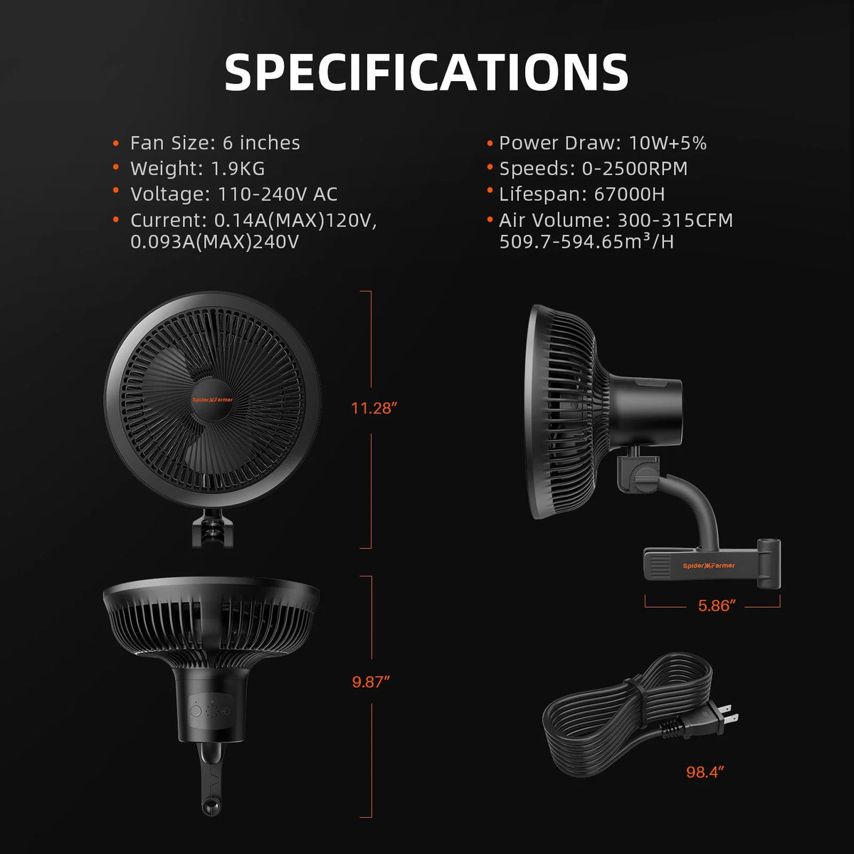 2025 Spider Farmer 2��x2�� Smart Complete Grow Tent KitحSF1000 301H EVO Full Spectrum LED Grow Lightح4�� Ventilation System with Speed ح Controller With RJ12 portح6�� Clip on fan