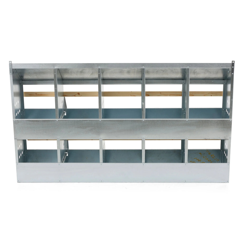 Brower Galvanized Steel 6 Hole 30 Bird Poultry Nest Chicken Brooding Box
