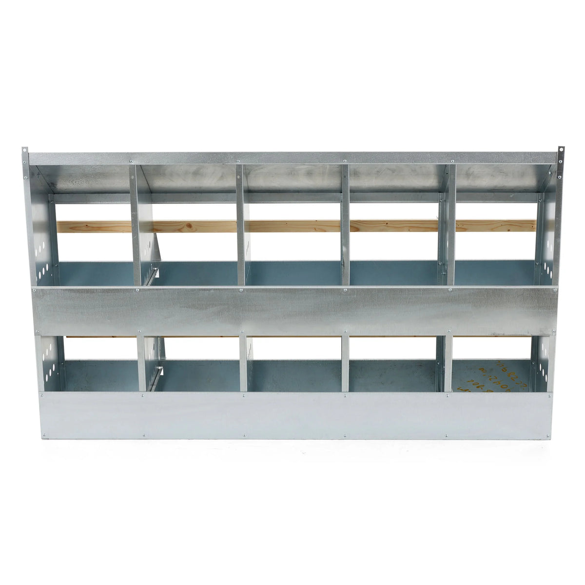 Brower Galvanized Steel 6 Hole 30 Bird Poultry Nest Chicken Brooding Box