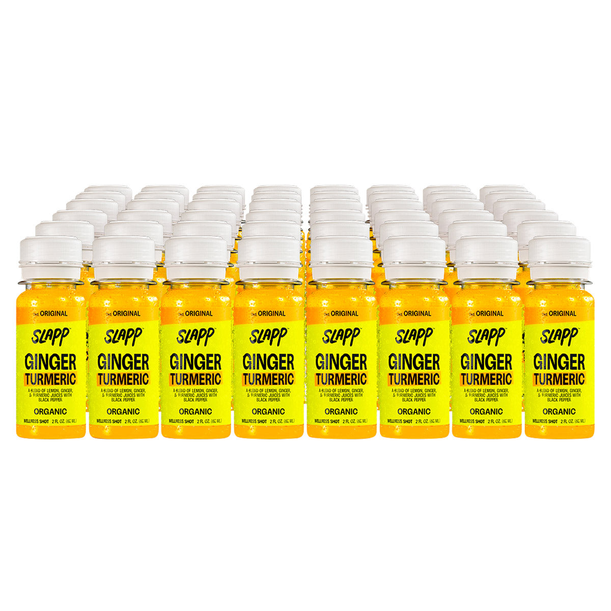 SLAPP Organic Ginger & Turmeric Daily Booster Shots 48-count